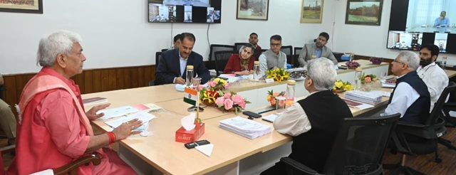 'LG Manoj Sinha chairs high-level meeting of Central Committee of J&K Academy of Art, Culture and Languages'